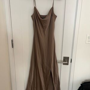 Express Taupe Maxi Dress